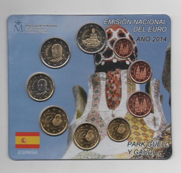 ESPAÑA DEL AÑO 2014 EUROSET FDC